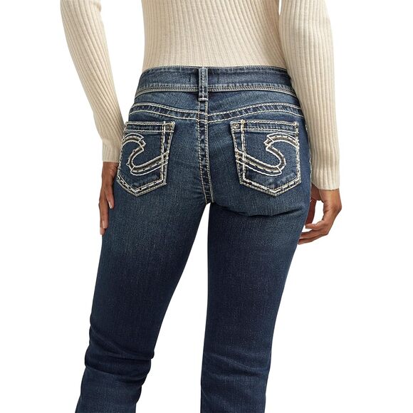 28x30 tag 30x28 real silver suki jeans bootcut thick stitch 90s casual comfort - Picture 2 of 9